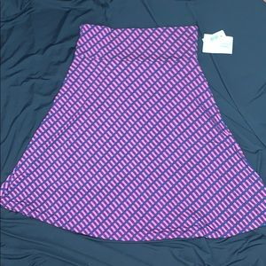 Azure A-line Skirt Plus size XL (18-20) fold waist